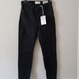 NWT Everlane High rise skinny black 26